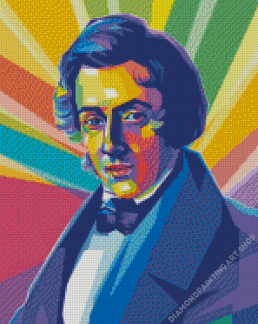 Frederic Chopin Pop Art Diamond Painting Art