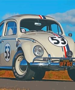 Herbie Car Volkswagen Beetle Diamond Painting