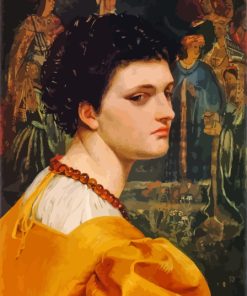 Lady In A Yellow Dress Diamond Painting Art