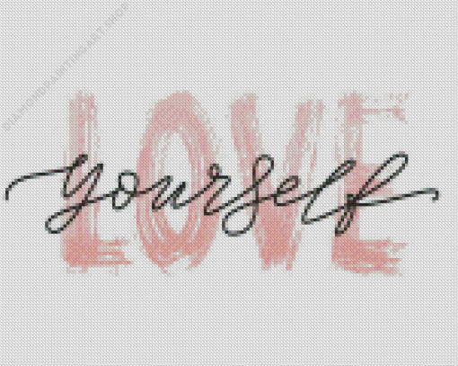 Love Yourself Diamond Painting Art