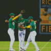 Oakland Athletics Players Diamond Painting Art