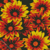 Orange Gazania Flowers Diamond Painting Art