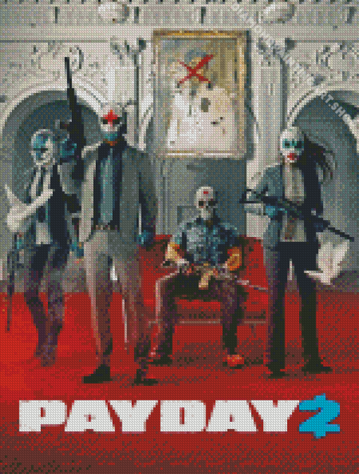 Payday 2 Game Diamond Painting Art