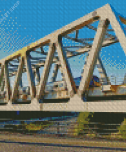 Rail Bridge Diamond Painting Art