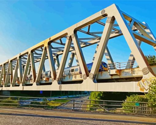 Rail Bridge Diamond Painting Art