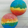 Rainbow Bath Bombs Diamond Painting Art