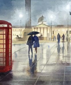 Raining London Diamond Painting Art