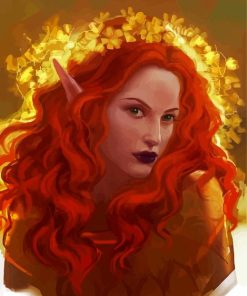 Redhead Elf Woman diamond painting