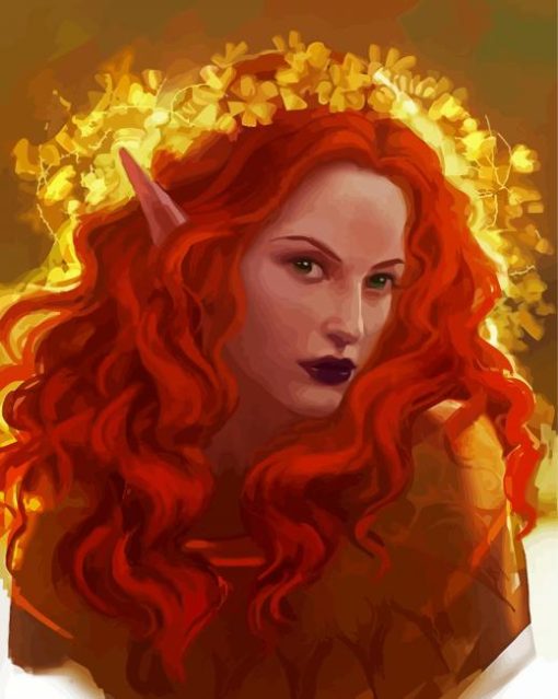 Redhead Elf Woman diamond painting