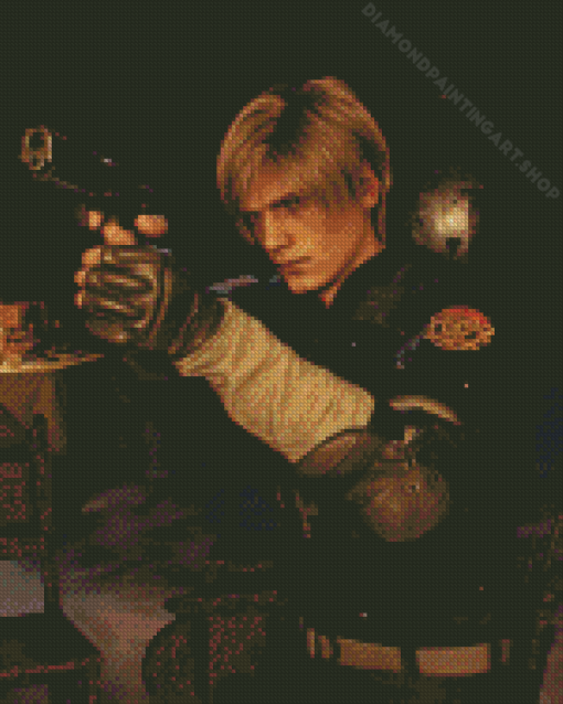 Leon S Kennedy Diamond Painting Art