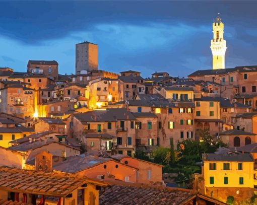 Siena City Italy Diamond Painting Art