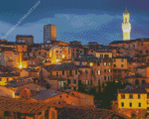 Siena City Italy Diamond Painting Art