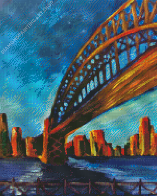 Sydney Harbour Bridge Diamond Painting Art