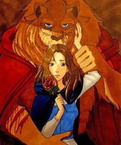 The Beauty And The Beast 5D Diamond Painting Art