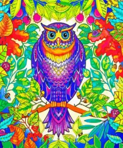 Tropical Mandala Owl Diamond Painting