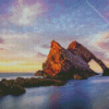 UK Bow Fiddle Rock Diamond Painting Art