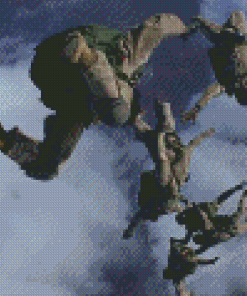 US Soldiers Skydiving Diamond Painting