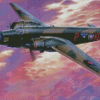 Vickers Wellington Military Plane 5D Diamond Painting Art