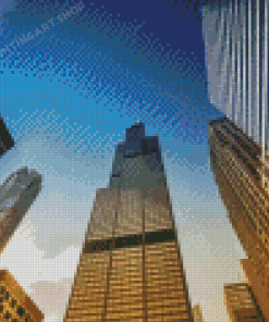 Willis Tower Of Chicago USA Diamond Painting