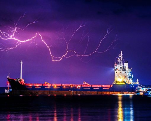 Beautiful Ship In Storms Diamond Painting Art