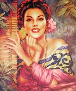 Mexican Woman 5D Diamond Painting Art