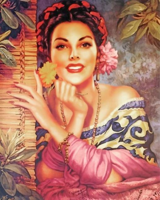 Mexican Woman 5D Diamond Painting Art