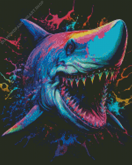 Shark Animal Diamond Painting Art