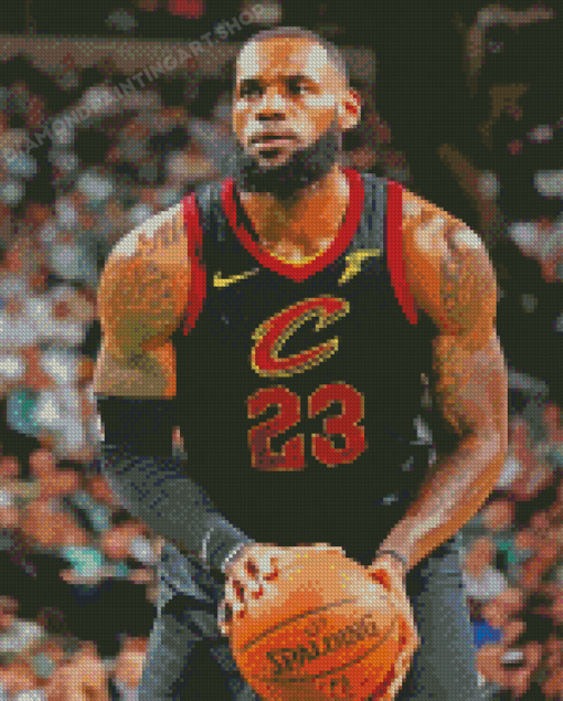 Lebron James Cleveland Cavaliers Diamond Painting