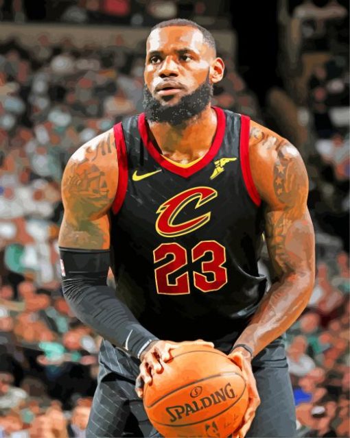 Lebron James Cleveland Cavaliers Diamond Painting