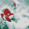 Flower In Snow Diamond Painting Art