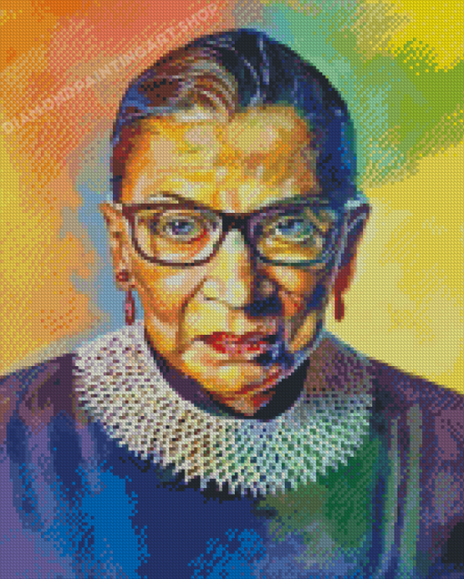 Ruth Bader Ginsburg 5D Diamond Painting Art