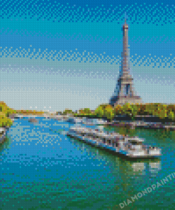 Seine River Paris 5D Diamond Painting Art