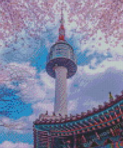 Seoul Tower 5D Diamond Painting Art