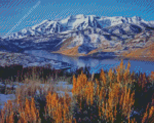 Snowy Mount Timpanogos Diamond Painting Art