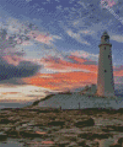 St Marys Lighthouse Diamond Painting Art