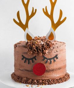 Tasty Christmas Reindeer Cake 5D Diamond Painting Art