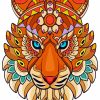 Tiger Head Mandala Diamond Painting