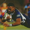 ACT Brumbies Player Diamond Painting Art