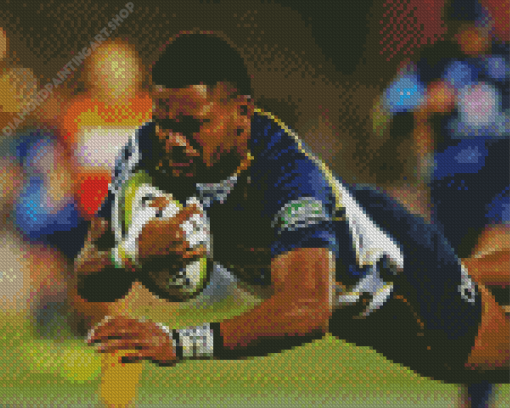 ACT Brumbies Player Diamond Painting Art