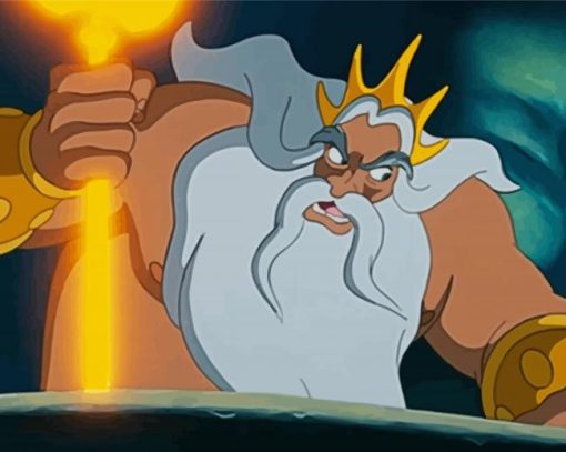 Ariel father king Triton Diamond Painting Art