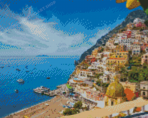 Amalfi Coast Italy 5D Diamond Painting Art