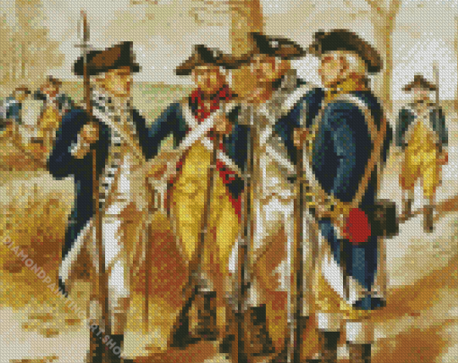 American Revolution Minute Man Diamond Painting Art