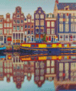 Amsterdam Canal 5D Diamond Painting Art