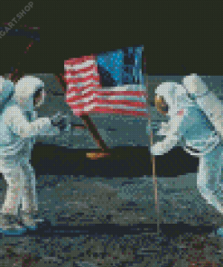 Apollo 11 Moon Landing Diamond Painting Art