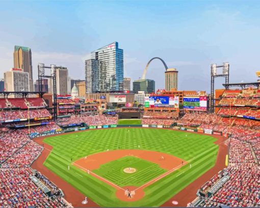 Busch Baseball Stadium Diamond Painting Art