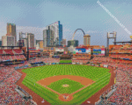 Busch Baseball Stadium Diamond Painting Art