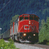 CN Rail Transportation Diamond Painting Art