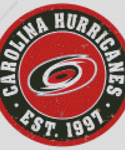 Carolina Hurricanes Logo Diamond Painting Art