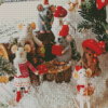 Christmas Mice Dolls Diamond Painting Art