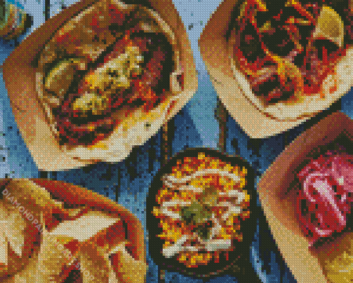 Delicious Tex Mex Food Diamond Painting Art